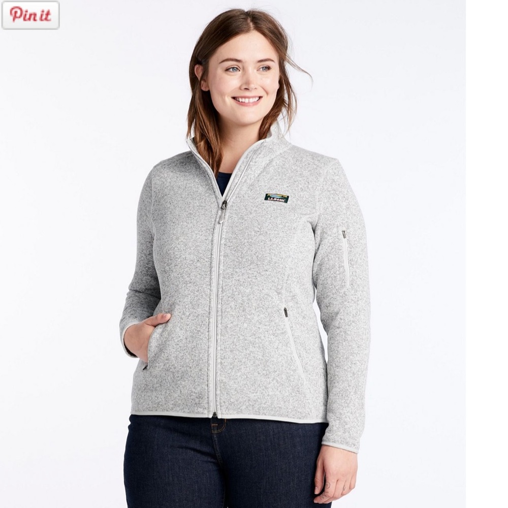 L.L.Bean Fleece Gray Jacket 3X